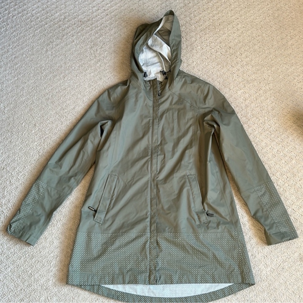 Lole green rain jacket size S